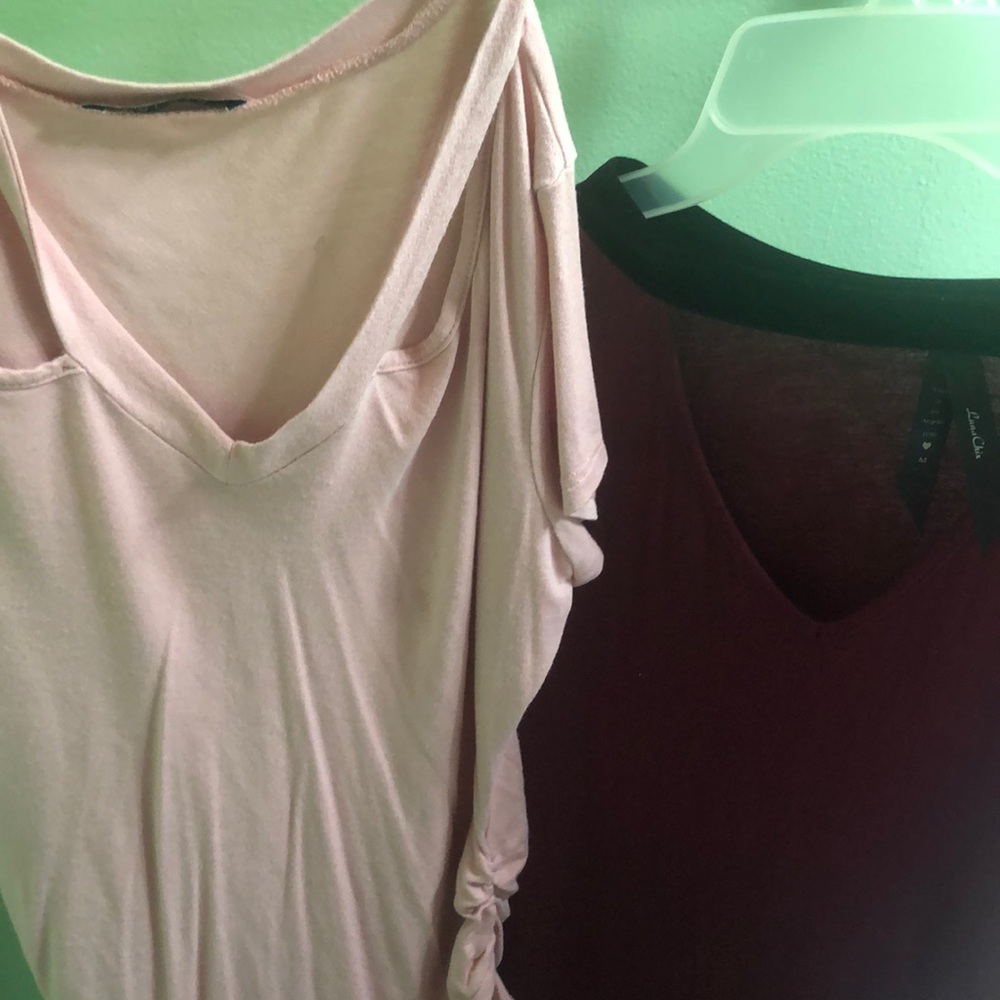 Burgundy and Pink Blouse (2)